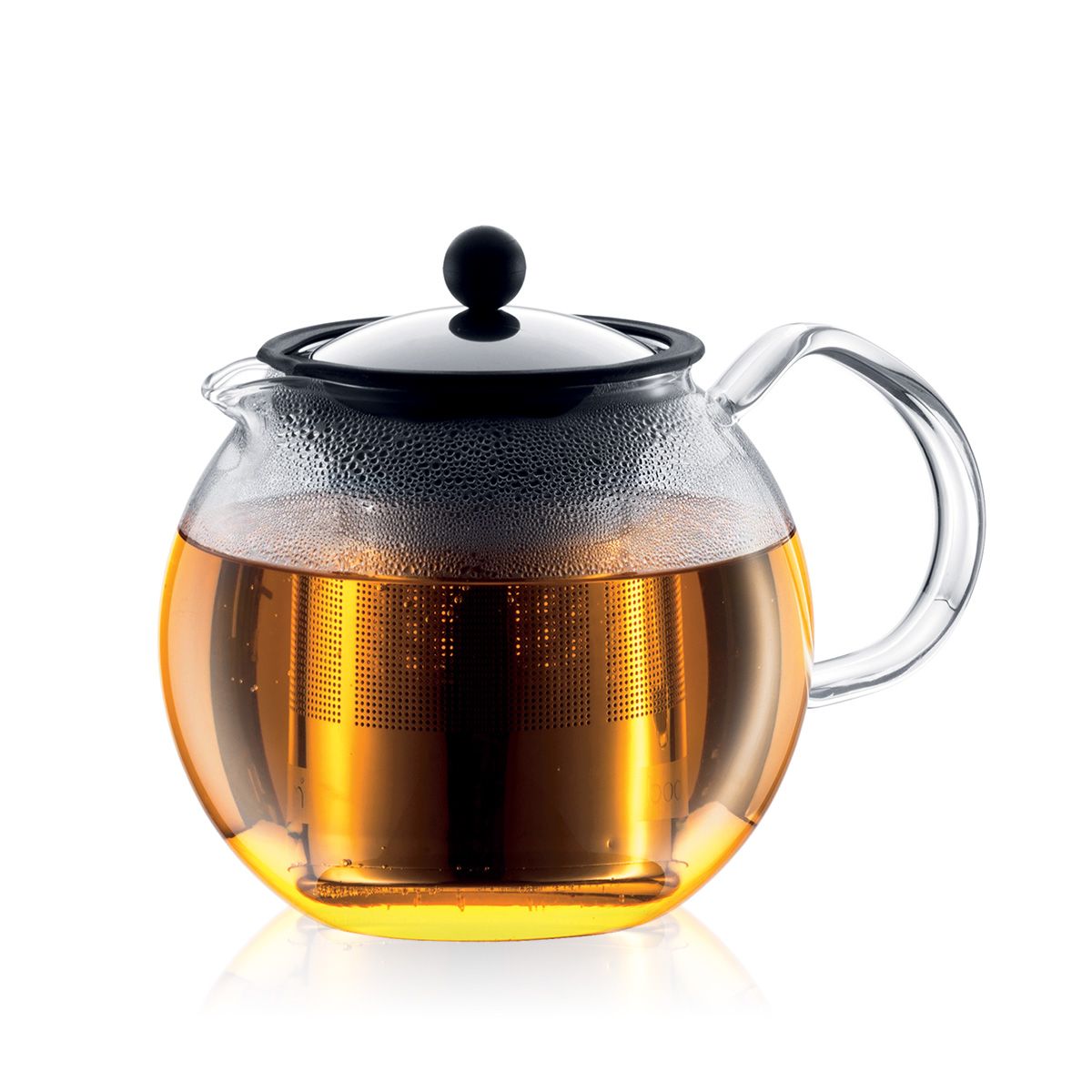 Bodum Assam Tea Press with Stainless Steel Filter - Shiny Top 1.0 l, 34 oz
