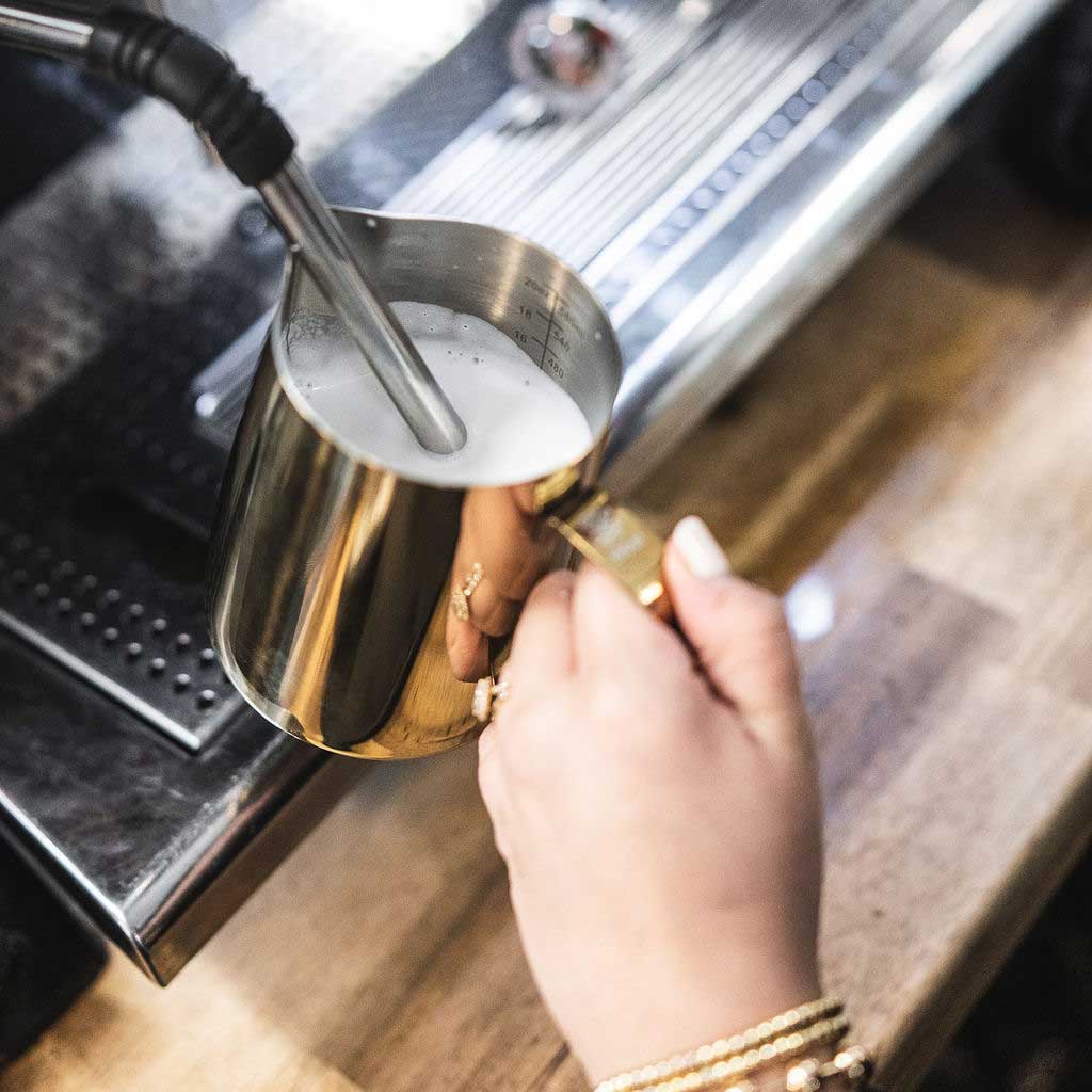Barista Basics Milk Frothing Pitcher, 20oz, Gold